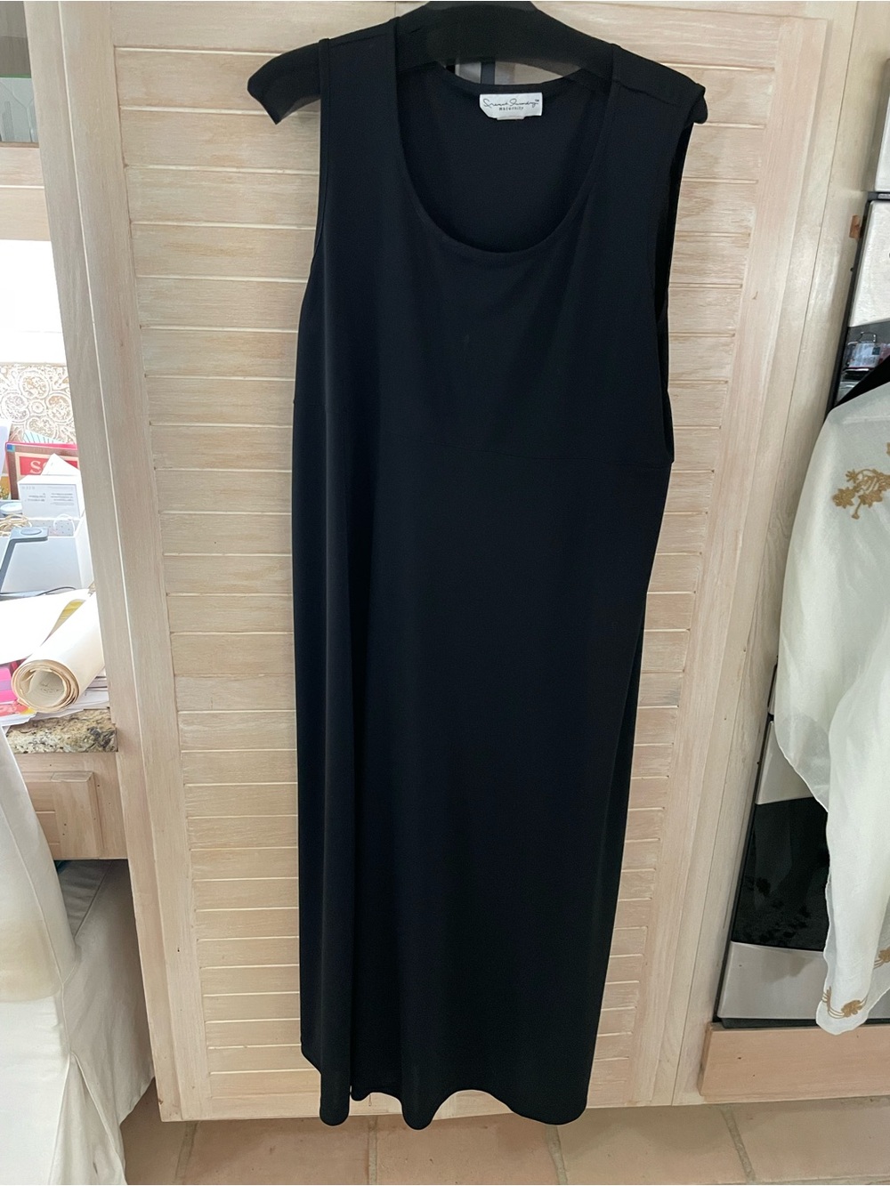 Maternity!  French Laundry Black Sleeveless maternity Shift Dress